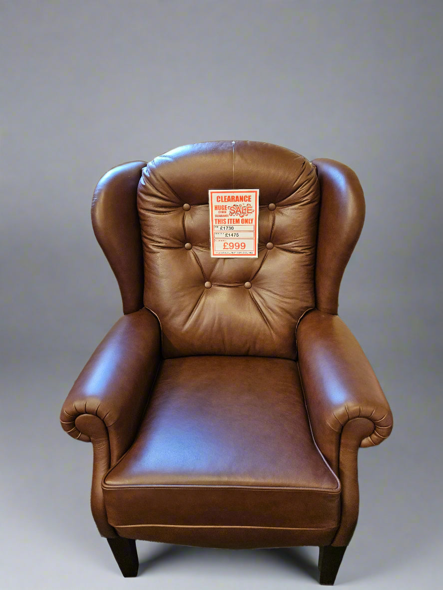 Dunster Leather Fireside Chair