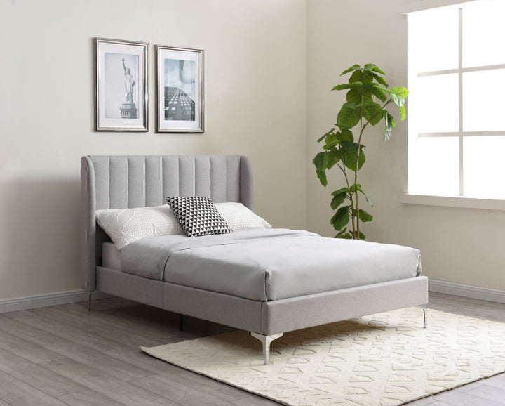 Astra Velvet Bed and Headboard