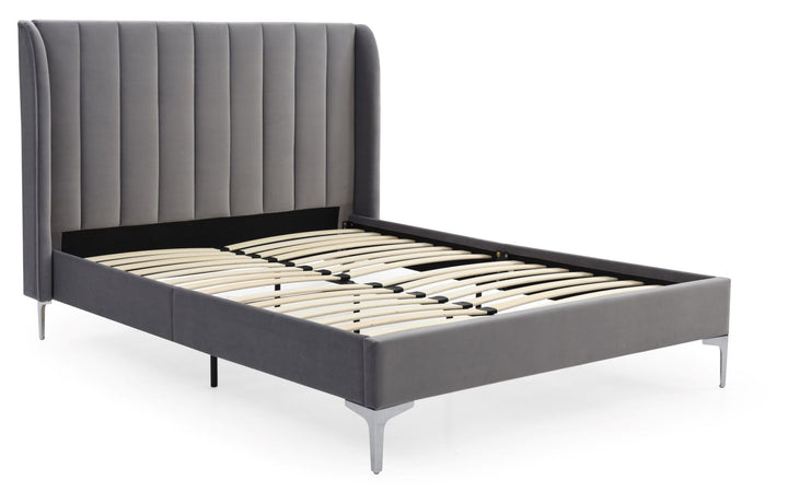 Astra Velvet Bed and Headboard