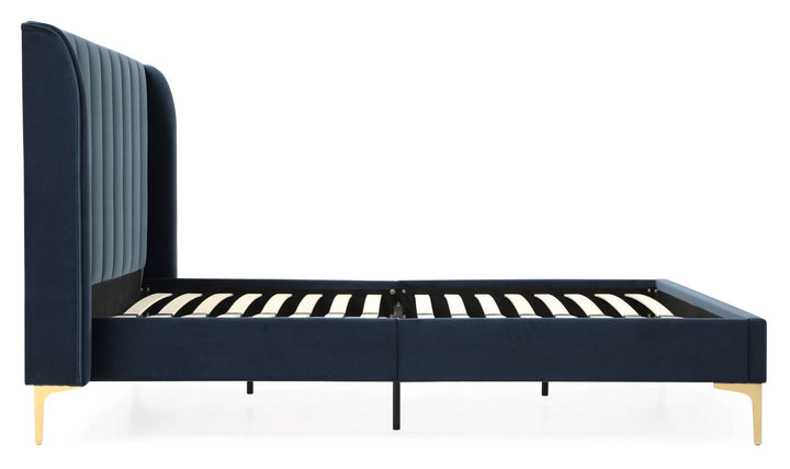 Astra Velvet Bed and Headboard