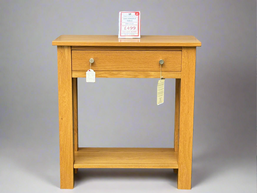 Oak Console Table