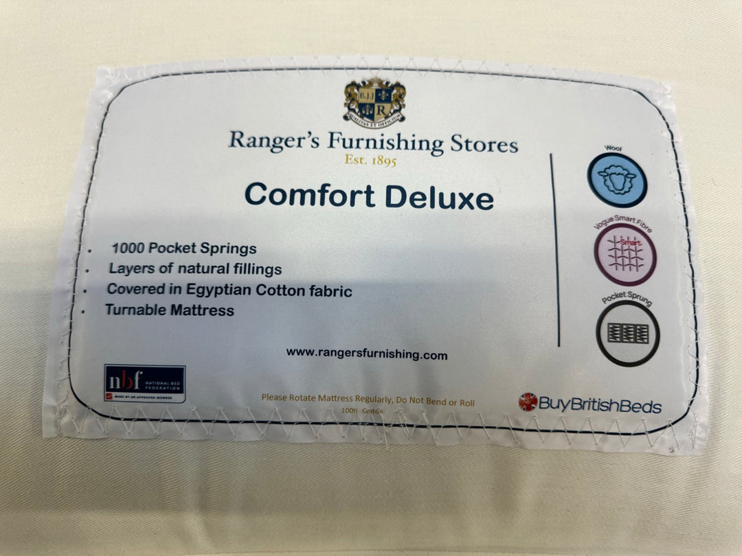 Rangers Comfort Deluxe, 2 Drawer Divan & Headboard Set