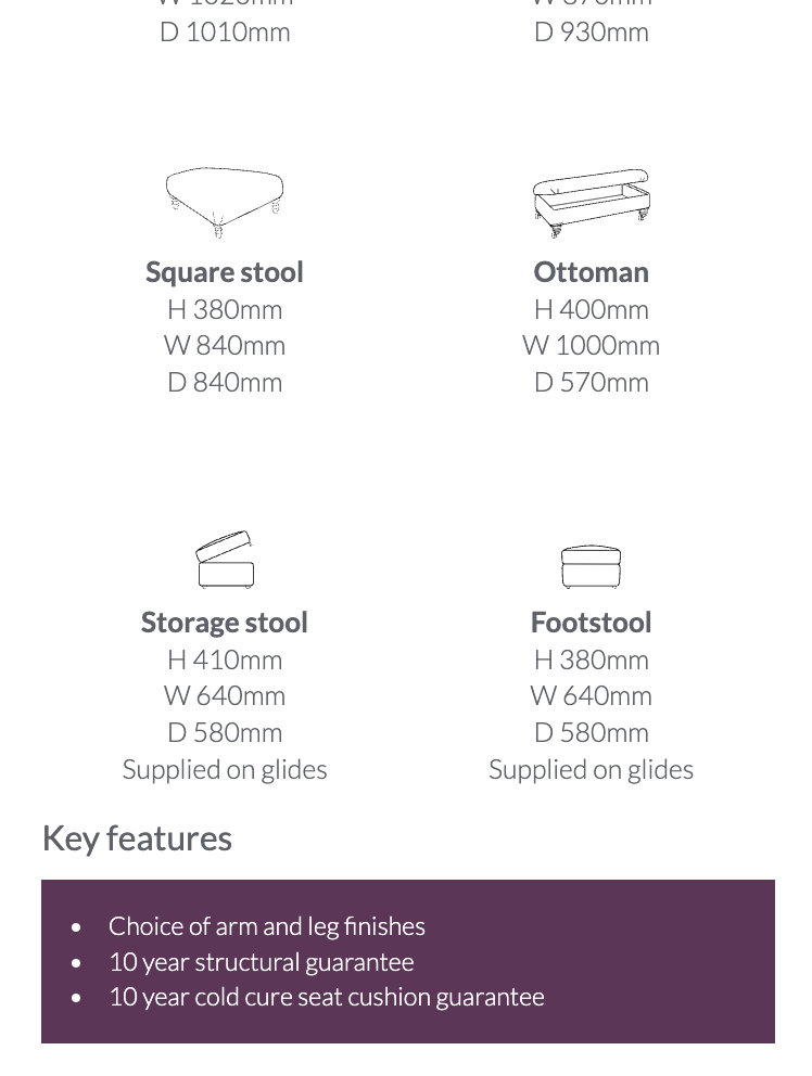 Witney Sofa and Chair Collection